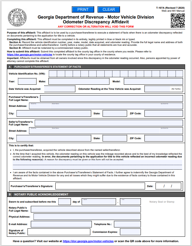 Car Buyer USA - Affidavit Correction for Title Error